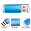 Picture of TOPESEL USB Flash Drive 5 Pack 4GB USB 2.0 Flash Drive Memory Stick USB Drive Thumb Drives USB Stick (5 Mixed Colors: Black Blue Green Red Silver)