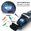 Picture of 5-Pack Tape Compatible with DYMO Letratag Refills Replacement for DYMO Label Maker Refills 91331 91332 91333 91334 91335 Color Plastic Label Tape for LetraTag LT100H LT100T QX50 Label Maker, 1/2 Inch