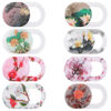 Picture of Yuanchu 8PCS Webcam Cover Slide,Flower Pattern 0.03in Thin Phone Camera Cover Laptop Computer Camera Cover Slide Blocker Slider Lens Cover Protector Protect Privacy Security Fits Desktop PC Tablet Pad