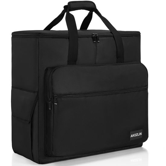 Picture of AKOZLIN Desktop Gaming Computer Tower PC Chassis Carrying Case Travel Storage Bag for Keyboard Mouse Accessories