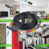 Picture of 5iktery 8 Pack 15M/50ft Video Power Cables BNC Cables Surveillance Camera Cables for CCTV Security DVR System, Free 16x BNC Connectors and 100pcs Cable Clips