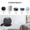 Picture of AHASTYLE iHomePod Mini Wall Mount Holder ABS Stand [Built-in Cord Management] Stable Bracket Holder for HomePod Mini [Need to Drill] (Black-2pcs)