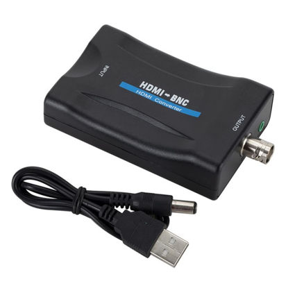 Picture of SAIZHUO HDMI to BNC Adapter Audio Signal Converter Adapter Stereo Audio Converter 3.5mm for HDMI Video to Display on Regular Televisions