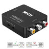 Picture of TXY Mini HDMI-Compatible to RCA AV/CVBS Composite Video AV Converter Adapter HDMI2AV for TV VHS VCR DVD (Black)