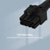 Picture of CPU 8 pin Male to CPU 8 pin (4+4 Detachable) Male EPS-12V Motherboard Power Adapter Sheathed Cable for Corsair Modular Power Supply