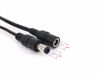 Picture of HUALAND 2 Pack Black 1 Male to 3 Female 5.5x2.1 Splitter CCTV DC Power Supply Splitter Cable,DC Y Splitter Cable