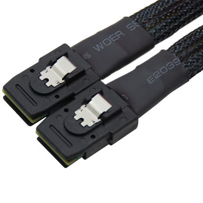 Picture of 3ft Internal Mini SAS Cable 36pin SFF-8087 to SFF-8087 Cable, 90cm, Black