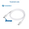 Picture of Cable Matters [Intel Certified] 40Gbps Thunderbolt 4 Cable 2.6ft with 8K Video and 100W Charging in White - 0.8m, Compatible with USB4, Thunderbolt 3 Cable and USB-C