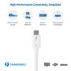 Picture of Cable Matters [Intel Certified] 40Gbps Thunderbolt 4 Cable 2.6ft with 8K Video and 100W Charging in White - 0.8m, Compatible with USB4, Thunderbolt 3 Cable and USB-C