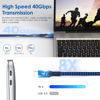 Picture of Dbilida Cable for Thunderbolt 4 Cable 3.3ft, Nylon Braided 40Gbps USB C Cable with 100W PD, 40Gbps, 8K Display Compatible with Thunderbolt 3 Cable, USB4, USB C, Hub, SSD, Docking and More