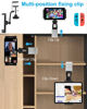 Picture of woleyi Kitchen Cabinet Tablet Mount, Easy-Install Under Cabinet Tablet Clamp Holder Stand for iPad Pro/Air/Mini, Galaxy Tab/Z Fold, Fire HD, Surface Pro, Switch, iPhone, 4-13" Cell Phones and Tablets