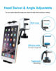 Picture of woleyi Kitchen Cabinet Tablet Mount, Easy-Install Under Cabinet Tablet Clamp Holder Stand for iPad Pro/Air/Mini, Galaxy Tab/Z Fold, Fire HD, Surface Pro, Switch, iPhone, 4-13" Cell Phones and Tablets