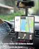 Picture of LFYCCIS Tablet Holder Car Rearview Mirror [Reinforced Four Buckles], Retractable Rearview Mirror Tablet Mount for iPad Pro/Air/Mini, Galaxy Tab, iPhone and More 4.7-12.9" Phone and Tablet