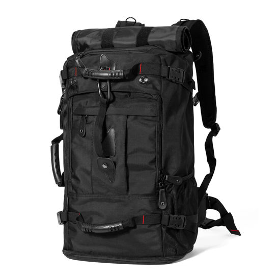 Picture of YOUMIAN Travel Backpack Carry On Backpack Durable Convertible Duffle Bag Fit for 15.6 Inch Laptop for Men and Women hiking airplane shoes bag extendable three way uses multiple