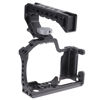Picture of FocusFoto Camera Cage +Top/Side Handle Grip Kit, Aluminium Alloy Video Filmmaking Stabilizer Rig with Cold Shoe and 1/4" 3/8" Screw Mouting for Canon EOS M50 Mark II/M50/M5 Mirrorless Camera