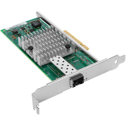 Picture of Euqvos 10GbE Single Port SFP+ PCI-E NIC Card for Intel 82599ES Chip X520-DA1 PCI Express x8 LAN Support Windows Server/Linux/VMware