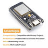 Picture of ESP32 Development Board AYWHP 3 Pcs ESP32 ESP-WROOM-32 Module with CP2012 Chip WiFi+Bluetooth Dual Core Support STA/AP/STA+AP Type-C Interface 38 PINS Soldered Version Compatible with Arduino