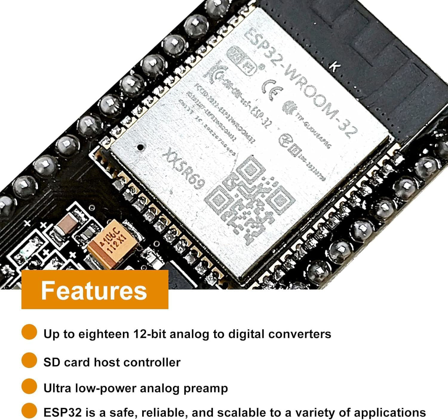 GetUSCart- ESP32 Development Board AYWHP 3 Pcs ESP32 ESP-WROOM-32 ...