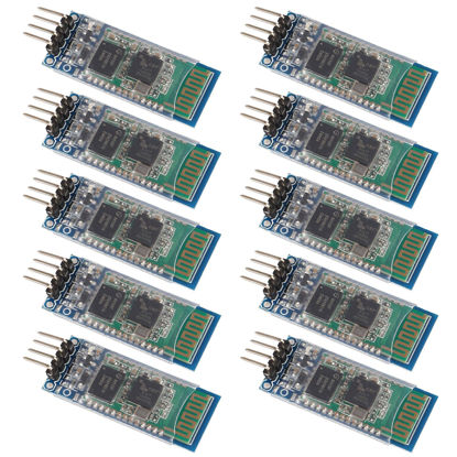 Picture of ACEIRMC 10pcs HC-06 RS232 4 Pin Wireless Bluetooth Serial RF Transceiver Module Bi-Directional Serial Channel Slave Mode for Arduino