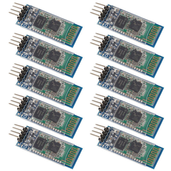 Picture of ACEIRMC 10pcs HC-06 RS232 4 Pin Wireless Bluetooth Serial RF Transceiver Module Bi-Directional Serial Channel Slave Mode for Arduino