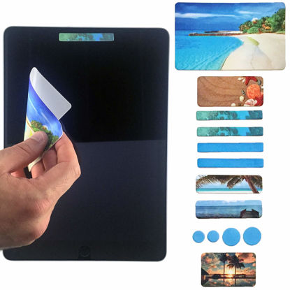 Picture of Webcam Covers - Laptop Webcam Cover - Tablet Webcam Covers - Smart TV & for Every Size Webcam on Any Device - Reusable/Multi-use - Protect Your Privacy with Gecko - Beach