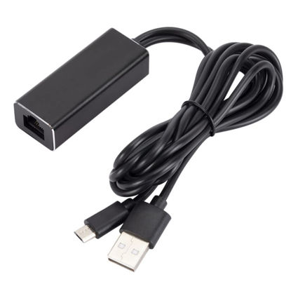 Picture of VizGiz Fire TV Stick Ethernet Adapter Micro USB to RJ45 Network LAN Port Converter Card with 3FT USB Power Supply Cable for TV Sticks Chromecast Ultra Streaming Video Without Buffer