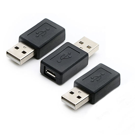 Picture of rgzhihuifz 3 Pack USB 2.0 A Male to USB Micro Female Adapter Converter