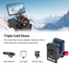 Picture of Nitze Triple Cold Shoe Mount to Quick Release NATO Clamp, Cold Shoe Adapter with NATO Clamp for Monitor Mount, LED Light, Microphone, DJI RS 2 / RSC 2 / RS 3 / RS 3 Pro/RS 3 Mini Gimbal - N45-A2
