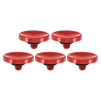 Picture of PATIKIL Camera Shutter Button, 5 Pack Soft Shutter Release Button Pure Copper Camera Button Concave Suitable for Nikon for Fujifilm for Leica DSLR/SLR Camera, Red