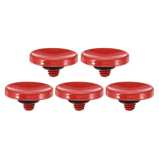 Picture of PATIKIL Camera Shutter Button, 5 Pack Soft Shutter Release Button Pure Copper Camera Button Concave Suitable for Nikon for Fujifilm for Leica DSLR/SLR Camera, Red