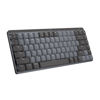 Picture of Logitech MX Mechanical Mini Wireless Illuminated Keyboard, Clicky Switches, Backlit, Bluetooth, USB-C, macOS, Windows, Linux, iOS, Android, Metal (Renewed)