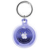 Picture of Foweroty IPX8 Waterproof Airtag Holder, Apple Airtags with Keychain, Air Tag Case for Luggage, Dog Collar, Keys, Anti-Scratch Full Body Protective Air Tags Holder,Clear Purple