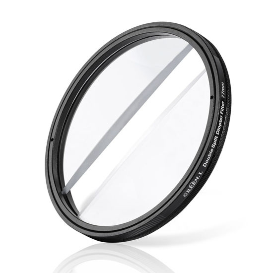 Picture of GREEN.L 77mm Center Field Split Diopter Effect Filter, Special Effect Filter for Camera Lens