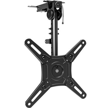Picture of ELIVED Flip Down Ceiling TV Mount for Most 14-40 Inch TVs, Floding TV Mount for Flat and Pitched Roof, Height Adjustable Full Motion TV Bracket 360° Swivel, Max VESA 200x200mm, up to 22 Lbs, YD3030