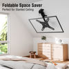 Picture of ELIVED Flip Down Ceiling TV Mount for Most 14-40 Inch TVs, Floding TV Mount for Flat and Pitched Roof, Height Adjustable Full Motion TV Bracket 360° Swivel, Max VESA 200x200mm, up to 22 Lbs, YD3030
