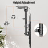 Picture of ELIVED Flip Down Ceiling TV Mount for Most 14-40 Inch TVs, Floding TV Mount for Flat and Pitched Roof, Height Adjustable Full Motion TV Bracket 360° Swivel, Max VESA 200x200mm, up to 22 Lbs, YD3030