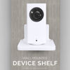 Picture of BRAINWAVZ Drill Free Wall Mount Shelf for Security Cameras, Baby Monitors, Speakers & More, Universal Holder, Strong Adheasive, Easy to Install, No Mess, Screwless (White)