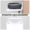 Picture of BRAINWAVZ Drill Free Wall Mount Shelf for Security Cameras, Baby Monitors, Speakers & More, Universal Holder, Strong Adheasive, Easy to Install, No Mess, Screwless (White)