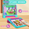 Picture of YIHE Kids Case for iPad 10.2 Inch 9th/8th/7th Generation 2021/2020/2019, iPad Pro 10.5 & iPad Air 3, Shockproof Handle Stand Kids Case with Screen Protector for iPad 10.2/10.5 Inch, Cyan&Pink