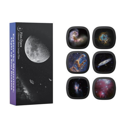 Picture of Realistic Discs - Discs for Ainael Meteor and Galaxy Projector, 5k Ultra HD Slide for Home Planetarium, 6 Discs Set Without Projector (Nebula 3)