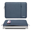 Picture of MOSISO Laptop Sleeve Bag Compatible with MacBook Air 15 inch M3 A3114 M2 A2941 2023 2024 / Pro 15 inch A1990 A1707, Surface Laptop 15, Dell XPS 15, Polyester Vertical Case with Pocket, Haze Blue
