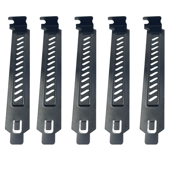 Picture of 10PCS Black PCI Slot Covers,Dust Filter Bracket Expansion Blanking Plate for Computer Cases