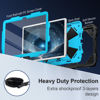 Picture of Scnioy for Galaxy Tab A9 Plus Case 11 Inch, Rugged Case for Samsung Galaxy A9+ Tablet Case with Screen Protector 360 Rotating Stand Shoulder Strap Pen Holder, 2023 Model(SM-X210/X216/218), Black Blue