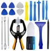 Picture of Haojiaho 19 PCS Phone Screen Repair Kit, Suction Cup Pliers Opening Repair Kit, Ultra-Thin Prying & Open Tool for iPhone, Laptop, iPad, Cell Phone, MacBook, Tablet, Computer, Electronics Repair
