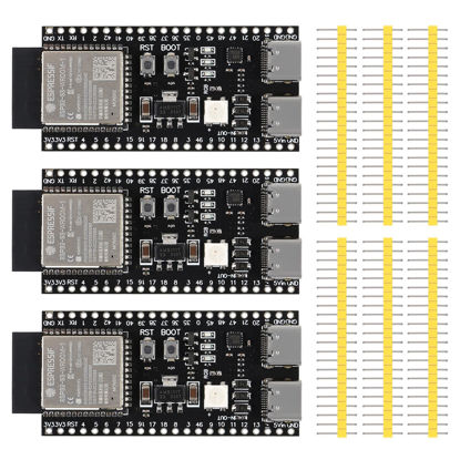 Picture of 3PCS ESP32 ESP32-S3 Development Board TYPE-C WiFi+Bluetooth Internet of Things Dual Type-C Core Board ESP32-S3-DevKit C N8R2 Development Board ESP32-S3-WROOM Module