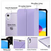 Picture of MoKo for iPad 10th Generation Case 2022, Slim Stand Hard PC Translucent Back Shell Smart Cover Case for iPad 10th Gen 10.9 inch 2022, Support Touch ID, Auto Wake/Sleep,Lilac Purple