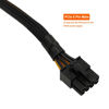 Picture of YEZriler 8 Pin PCIe Cable for EVGA Power Supply, PCIe 8 Pin Male to Dual 8 Pin (6+2) Male PCI Express Power Adapter Sleeved 25-inch+9-inch (63cm+23cm)