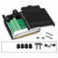 Picture of ANMBEST Thinner DB37 Solderless RS232 D-SUB Serial to 37-pin Port Terminal Male Adapter Connector Breakout Board with Case Long Bolts Tail Pipe