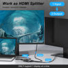 Picture of 8k HDMI Switch 2.1 HDMI Switch 4k120/8k60hz, HDMI 2.1 Splitter for Dual Monitors 2 in 1 Out Bi-Directional Switcher 48Gbps for PS4. PS5,Xbox and More