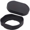 Picture of Haoge LH-X35B Metal Square Bayonet Lens Hood for Fujinon XF35mmF2 R WR XF23mmF2 R WR XC 35mm F2 (XC35mmF2), Fuji 35mm F2 Hood, 23mm F2 Lense Hood, with Metal Front Cap, Replaces LH XF35 2 Hood